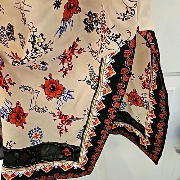 Max Studio Floral Boho Plus Crepe Duster Size Small - Picture 6 of 11
